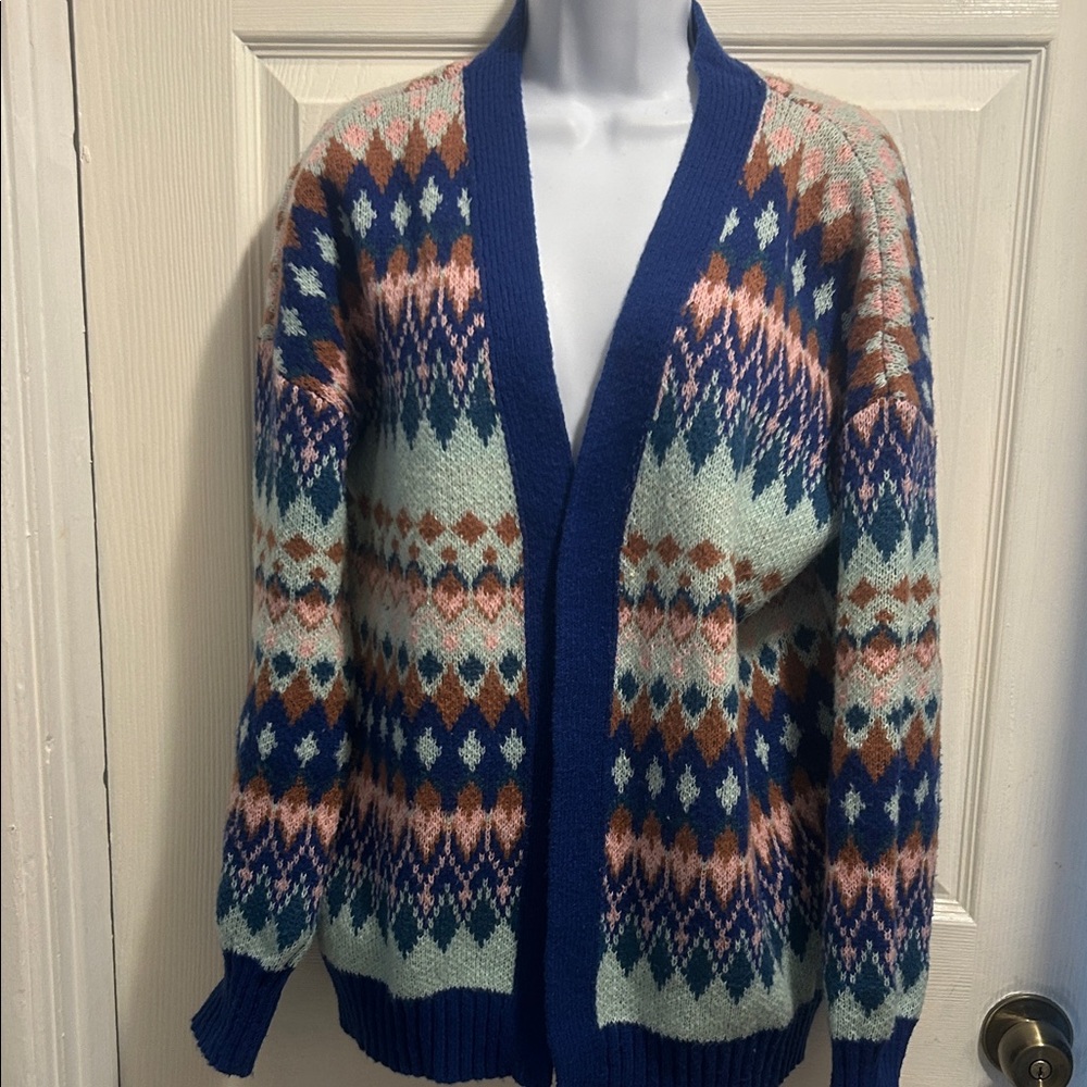Colorful Patterned Women's Cardigan